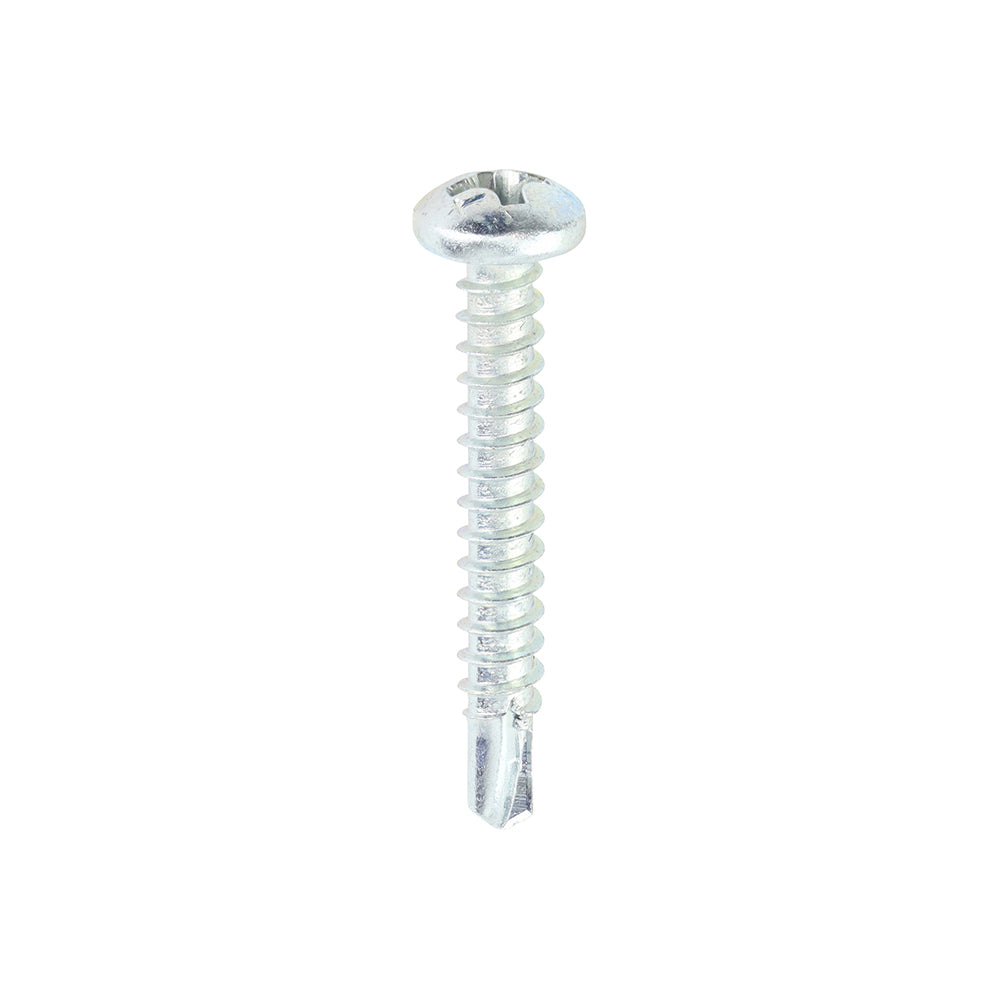 Metal Construction Sheet & Stud Screws - Pan - Self-Drilling - Zinc