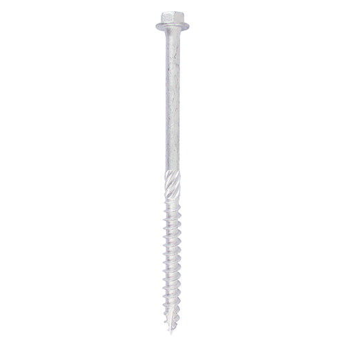 Silver Hex Head Timber Screw β Heavy Duty External Wood Fixing