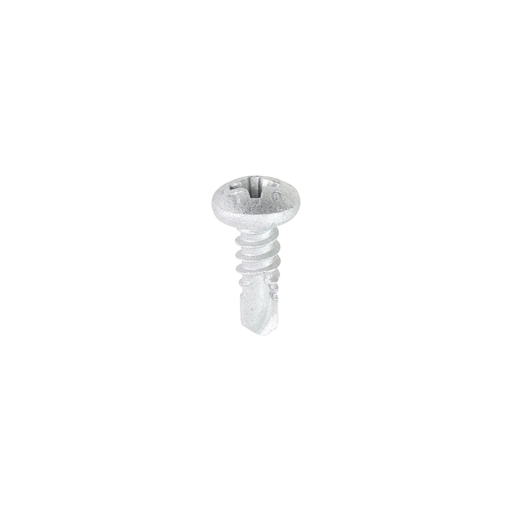 Window Fabrication Screws – Pan Head PH Self-Tapping Self-Drilling Martensitic Stainless Steel with Silver Organic Finish