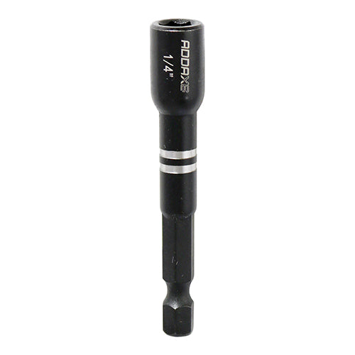 (PACK OF 1) 1/4" x 65mm Impact Magnetic Socket Driver – Hex Nut Fastening Tool