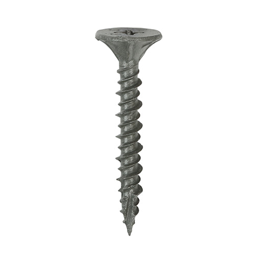(BOX OF 200) Cement Board Screws for Timber & Metal Studs β PH Countersunk Wafer Head β Twin-Cut Point β Silver Organic Exterior Finish