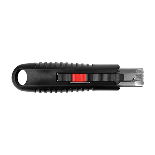60 x 19 x 0.6mm Safety Utility Knife with Auto Retract Blade & Spare Blades – Comfort Grip Cutter for Warehouse & Trade Use (PACK OF 1)