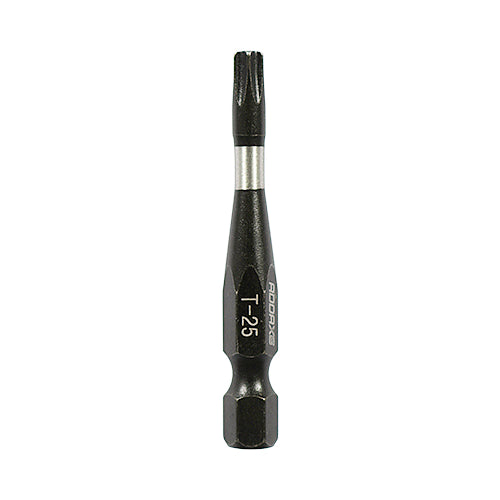 (PACK OF 5) TX25 x 50 Impact Driver Bits - Black Phosphate - Handy Bit