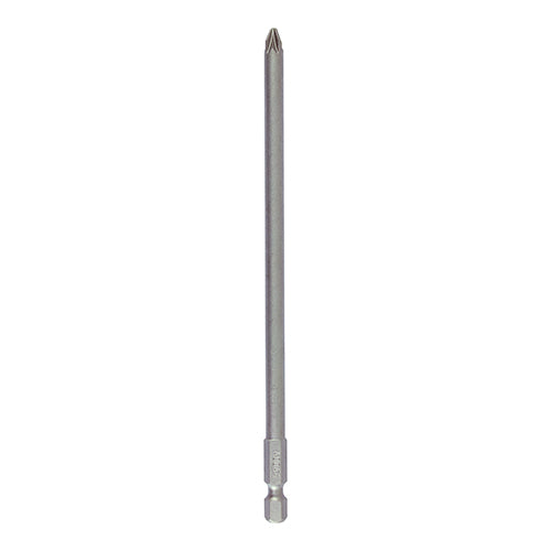 No.2 x 300mm S2 Driver Bit – PZ | Extra Long Pozidriv Impact Screwdriver Bit | Hardened Carbon Steel PZ2 Driver Bit