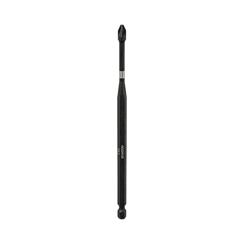 No. 2 Γ 150 mm TIMCO Impact Driver Bits β PZ  β Hex Shank, Torsion Zone, Black Phosphate Pack of 1 - 2PZ150X6