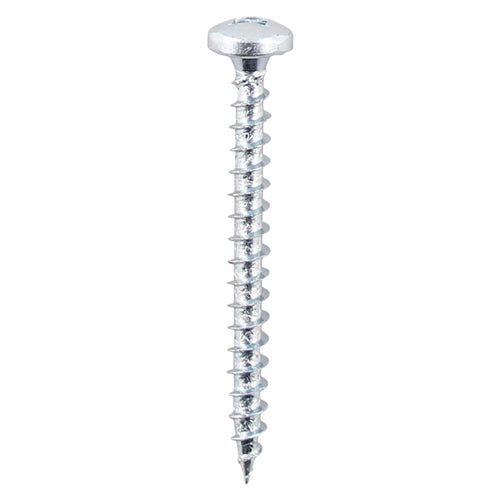 Solo Chipboard & Woodscrews – SQ – Pan – Zinc | High Torque, Quick Drive Fixings for Wood, MDF & Chipboard