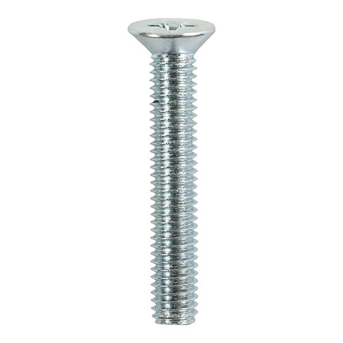 Metric Threaded Countersunk Machine Screws β PZ Drive Zinc Plated for Flush Finish