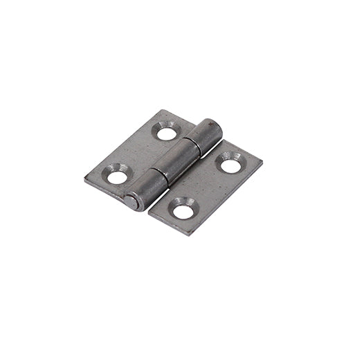 (PACK OF 1 PAIR) Plain Butt Hinge (1838) β Self Colour Fixed Pin Square Corner Steel Hinge for Internal Doors, Cabinets & Joinery
