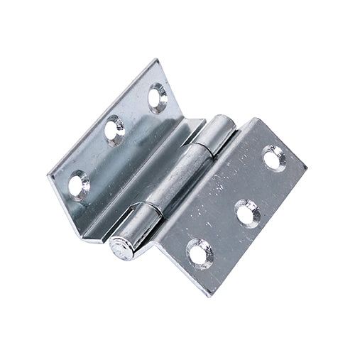 63 x 58mm Stormproof Hinge (1951) – Zinc – Cranked Casement Hinge for Rebated Window & Door Frames