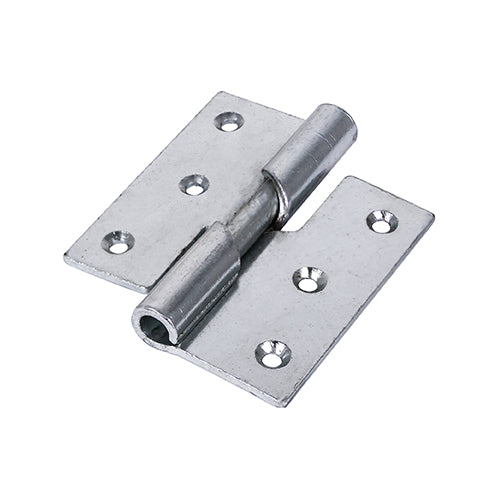 (PACK OF 1 PAIR) Rising Butt Hinge (466) Right Hand β 75mm Zinc Door Hinge for Uneven Floors & Carpets β Self-Closing Steel Spiral Knuckle Design