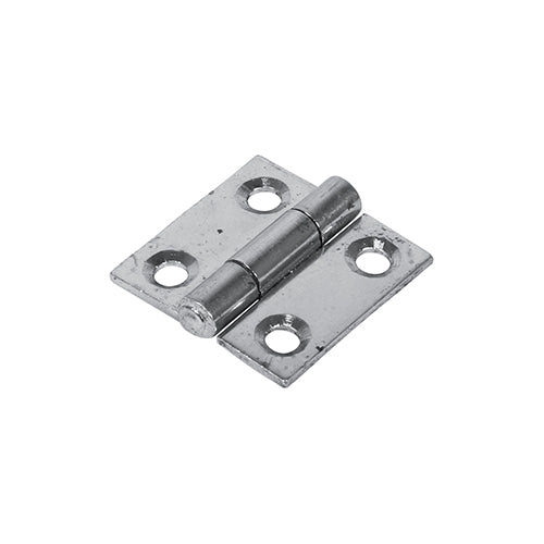 (PACK OF 1 PAIR) Plain Butt Hinge (1838) β Zinc Fixed Pin Square Corner Steel Door Hinge for Internal Doors, Cabinets & Furniture