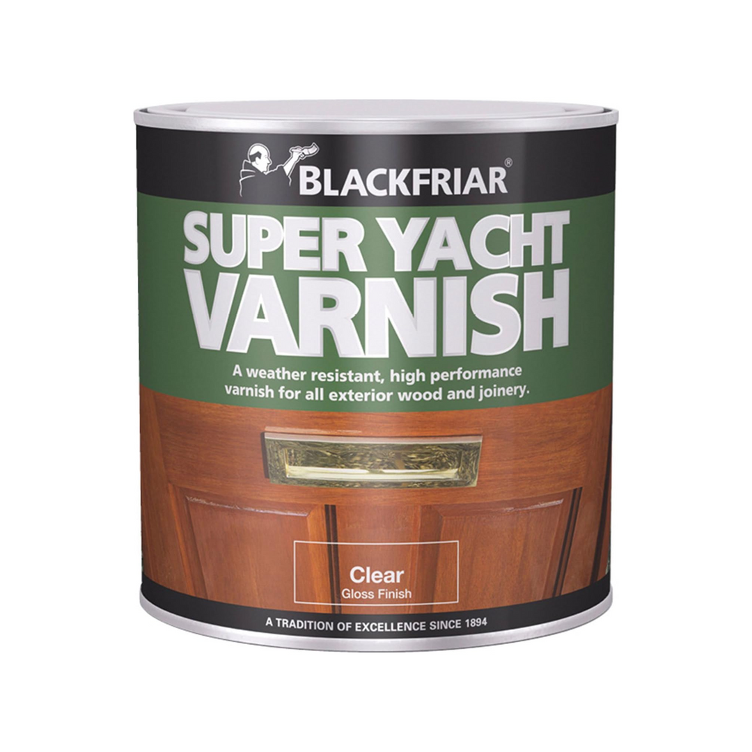 250ml Marine Exterior Wood Varnish – Blackfriar Super Yacht Gloss Coating for Boats & Outdoor Timber (BF0060001F1)
