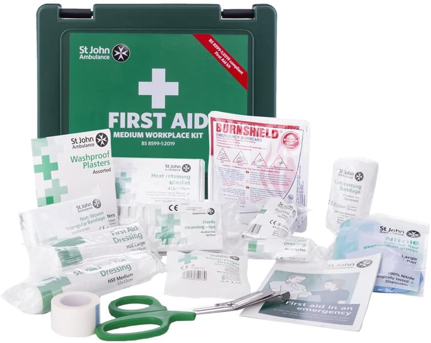 Medium Workplace First Aid Kit St Johns Ambulance Fixings Direct