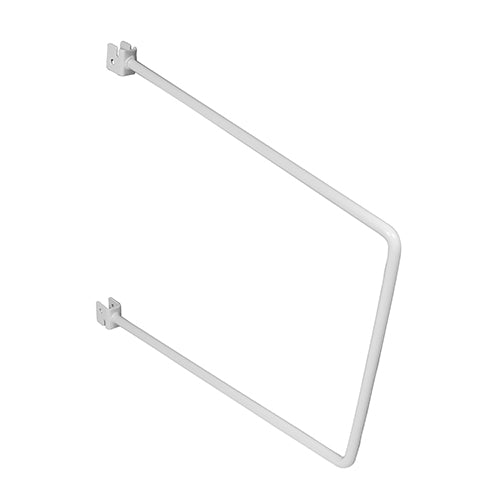 200mm Twin Slot Flexible Bookend – White Steel Shelf Support (BAG OF 1 PAIR)