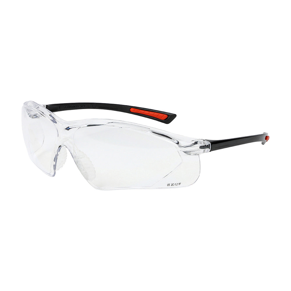 (BAG OF 1) Slimfit Clear Safety Glasses – One Size Eye Protection with UV Filter & Anti-Scratch Lenses