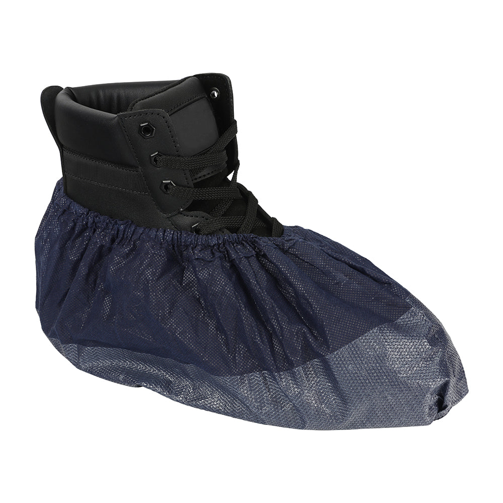 (PACK OF 20 PAIRS) Reusable Blue Shoe Covers β Waterproof Polypropylene Overshoes with Grip Sole β Fits UK 5β12 / EU 38β47