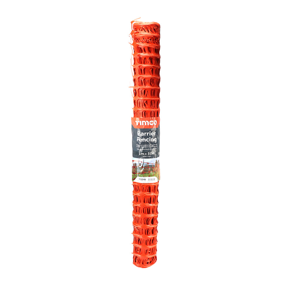 Barrier Fencing – Orange Safety Mesh for Temporary Site Protection | Durable Reusable Plastic Safety Barrier Netting for Construction & Events