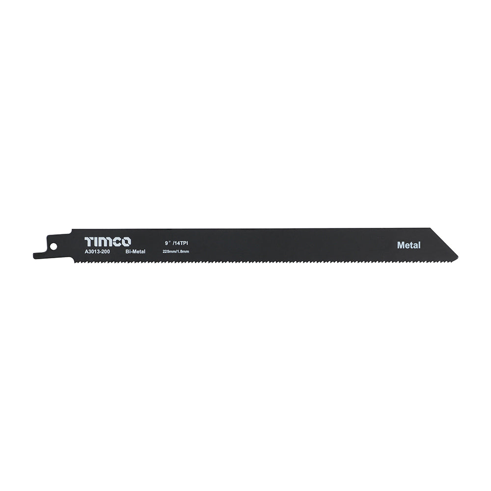 225mm - TIMCO Reciprocating Saw Blades β Metal Cutting β Bi-Metal β S1122BF | Bosch Equivalent Blades for Non-Ferrous Metals - Pack of 5 (A3013-200)