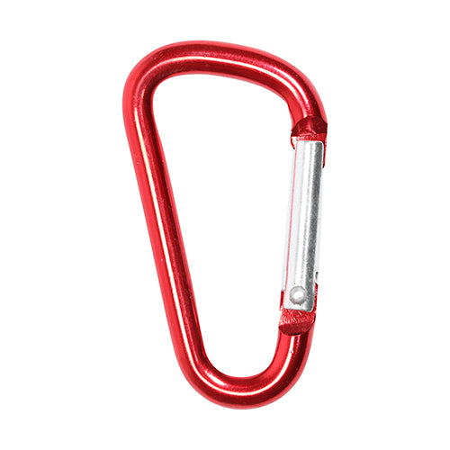 (PACK OF 5) 47mm Snap Hooks - Aluminium Carabiner Clips for Quick & Easy Temporary Fastening