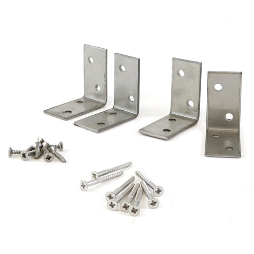 Decking Handrail Bracket Kit Stainless Steel – Discreet Handrail Fixing Kit for Garden & Patio Deck Posts