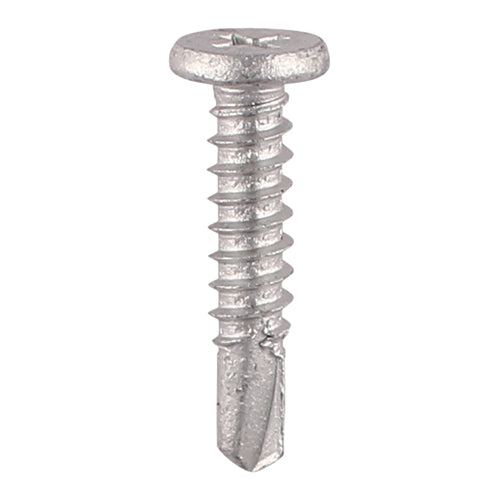 Framing Screws - PH Low Profile Pancake - Metal Construction Sheet Screws - Silver | Self-Drilling Carbon Steel Screws for Metal Panels & Framing