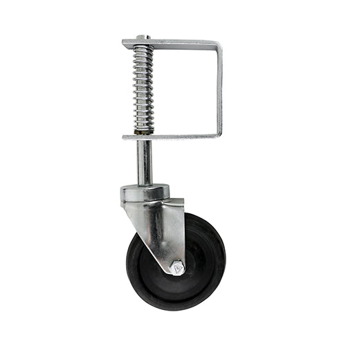 270mm Spring Loaded Field Gate Wheel - Zinc Light Duty with Adjustable Support