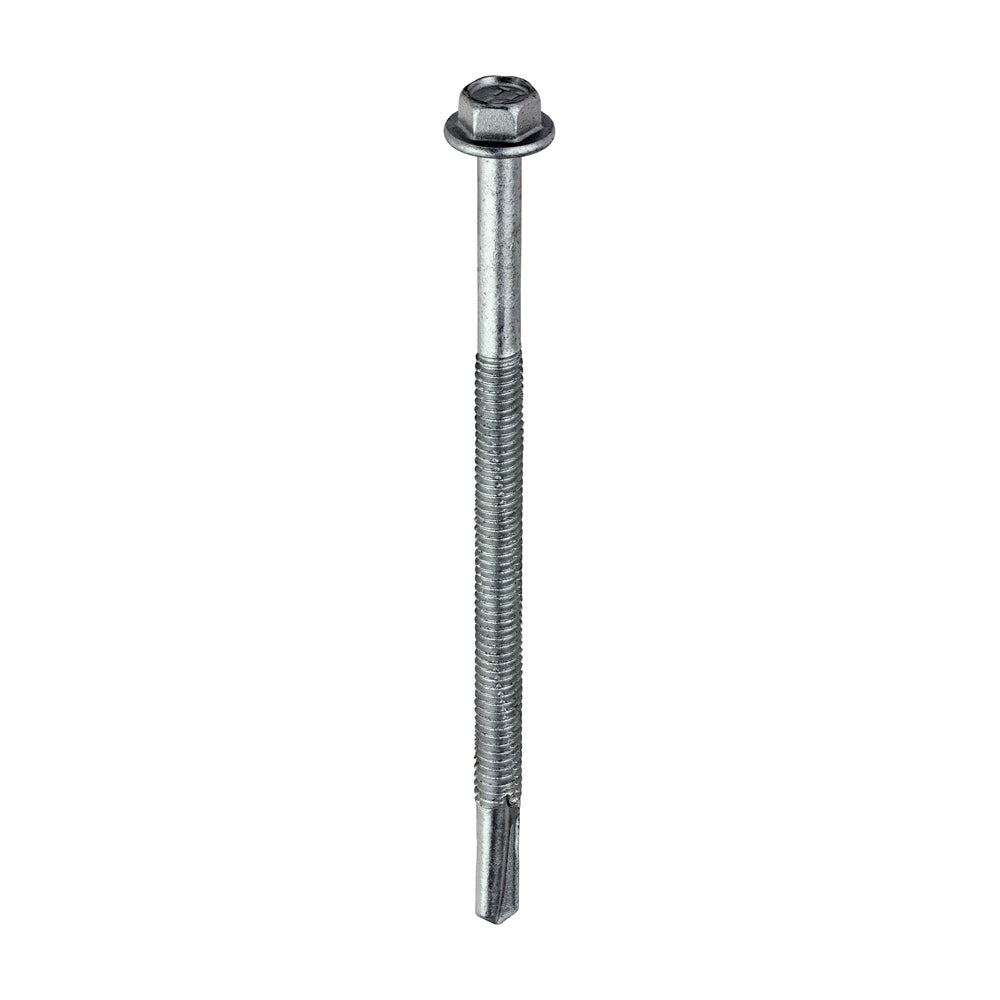 Metal Construction Heavy Section Screws - Hex Self-Drilling Exterior Silver Organic