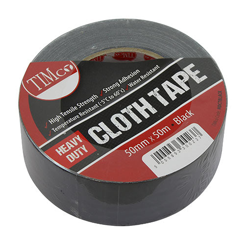 50m x 50mm Heavy Duty Cloth Tape | Extra Strong Multi-Purpose Repair & Sealing Tape