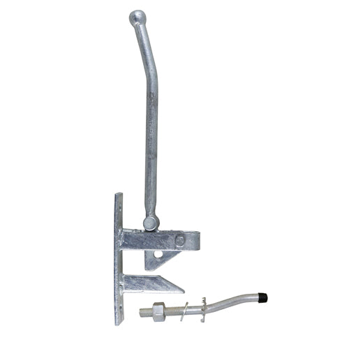 425mm Hunting Type Lift Gate Catch with Cranked Striker – Hot Dipped Galvanised Heavy Duty Gate Latch