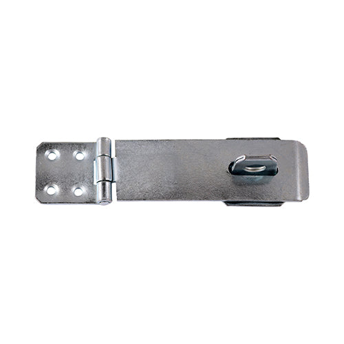 Pack of 1 - TIMCO Safety Pattern Hasp & Staple β Zinc Finish β Secure Gate & Shed Hardware