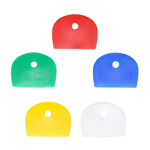 23-25mm - Coloured Key Caps - Mixed Colours Key Identifiers for Quick Key Coding - 10pcs