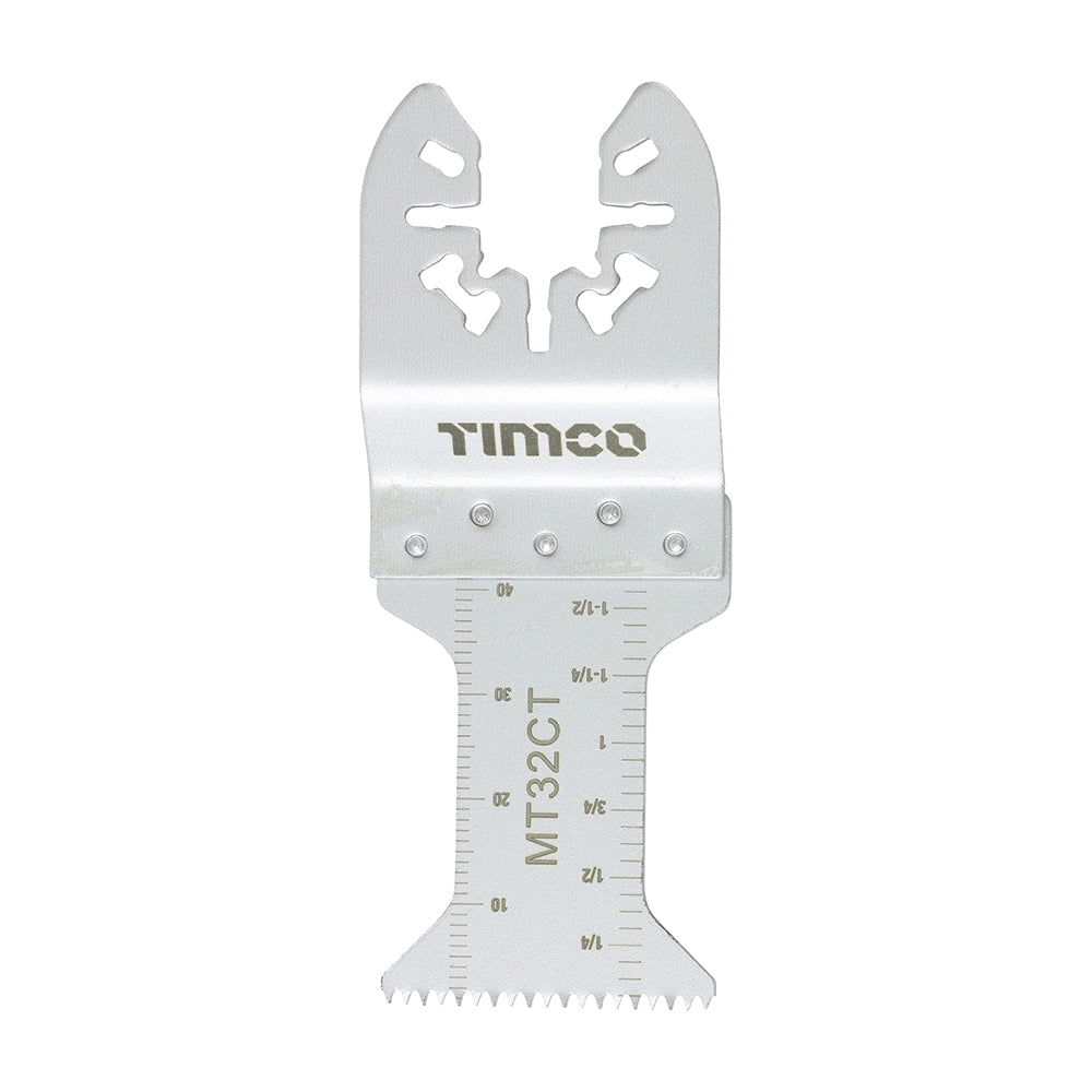 Multi-Tool Blade - Straight Coarse - For Wood | Quick Release Carbon Steel Blade for Oscillating Tools
