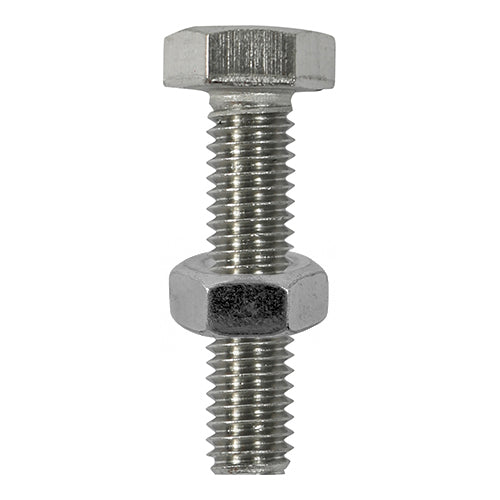 Stainless Steel Set Screws & Hex Nuts - Corrosion Resistant Pack