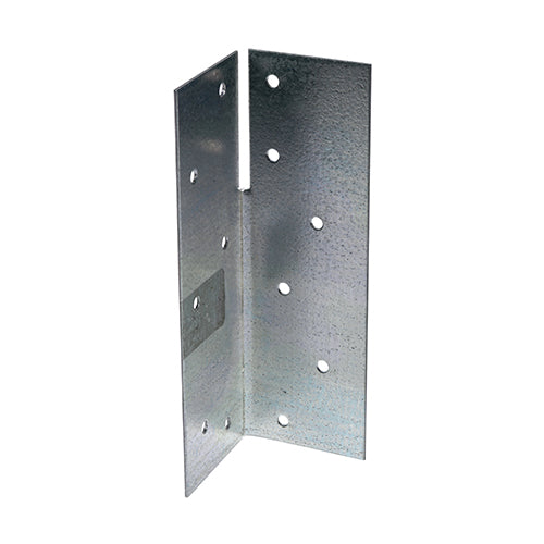 124 x 40 x 40 mm Universal Framing Anchors – Galvanised Carbon Steel Timber Connectors for Structural Wood Joints (Pack of 1)