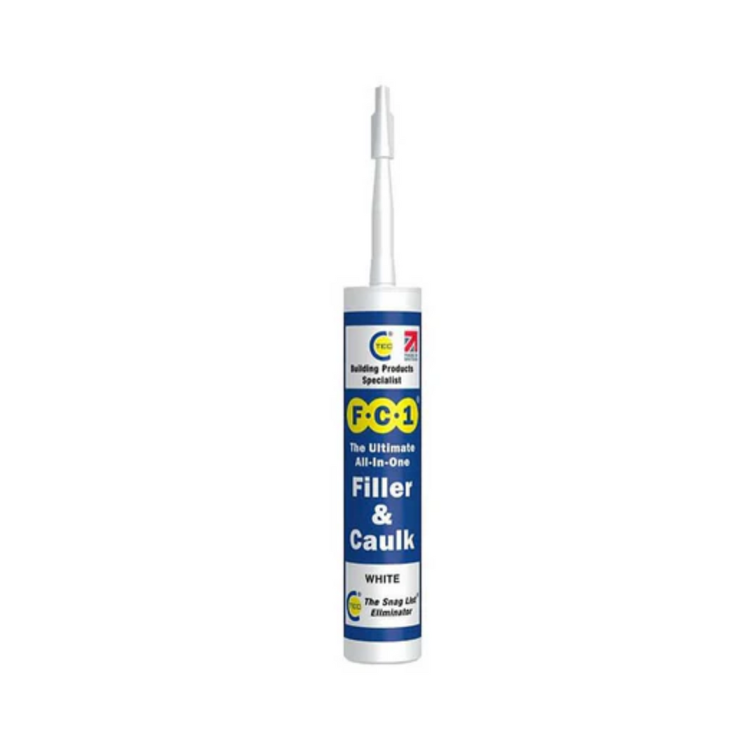 310ml FC1 Ultimate Filler & Caulk White – Crack, Gap & Joint Sealant for Interior & Exterior Use (540106)