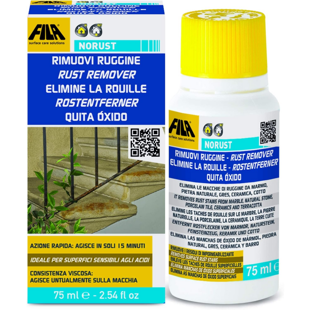 Row NO RUST Stain Remover – Rust Cleaner for Marble, Granite, Stoneware, Porcelain, Ceramic, Cement & Concrete (Acid-Free Formula)