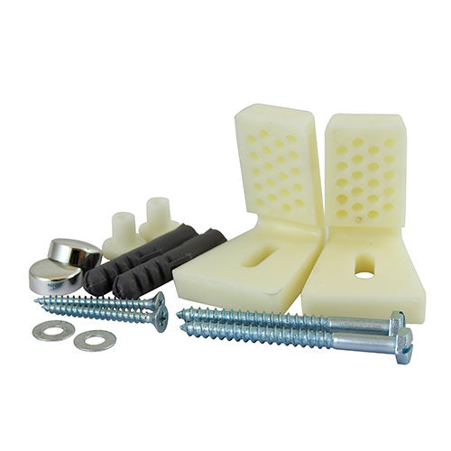 Adjustable WC/Bidet Fixing Kit for Secure Toilet & Bidet Installation in Solid Walls or Wood