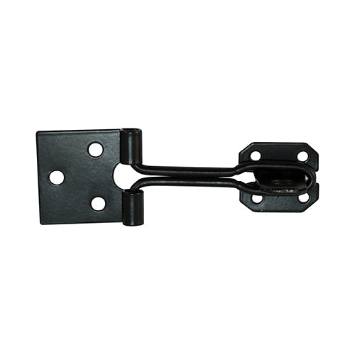 Wire Pattern Hasp & Staple – Black Locking Latch for Sheds, Toolboxes & Cabinets