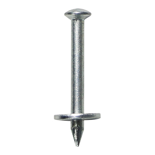 Masonry Nails - Mickey Style Zinc Plated with Washer Head for Fixing Sheet Materials