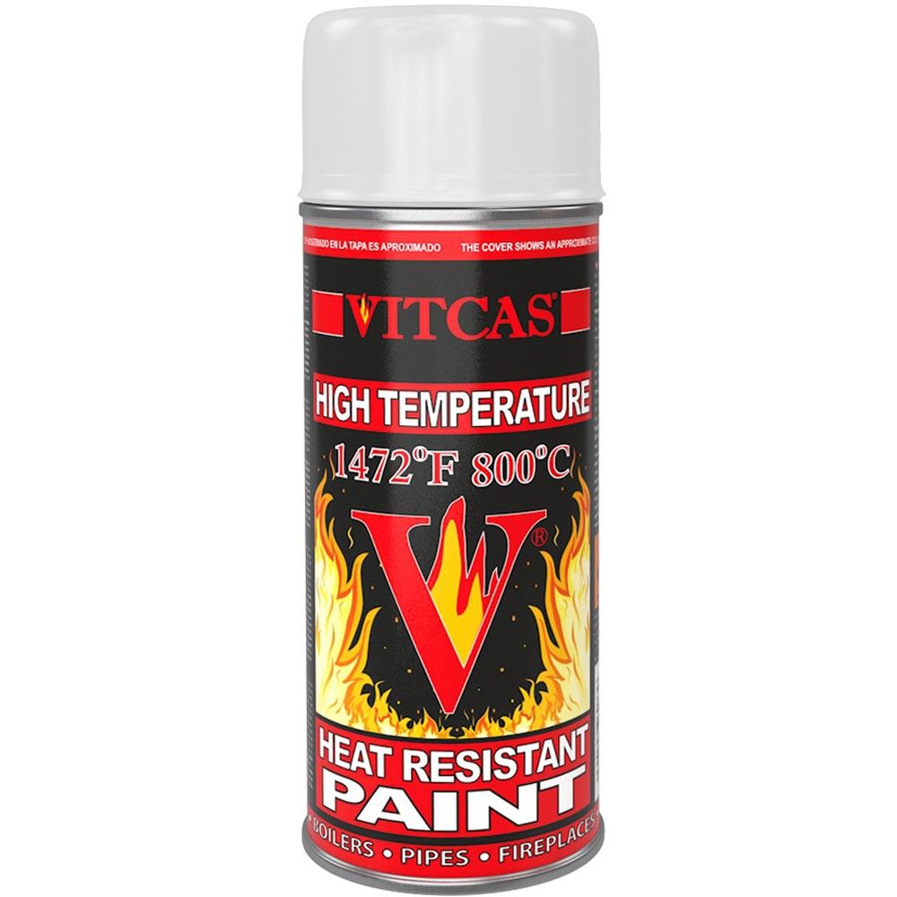 Heat Resistant Spray Paint White 400ml Fixings Direct