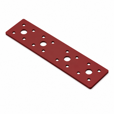 Dual Coated Heavy Duty Flat Bracket 40 x 175mm Steel Repair Plate 3mm Thick