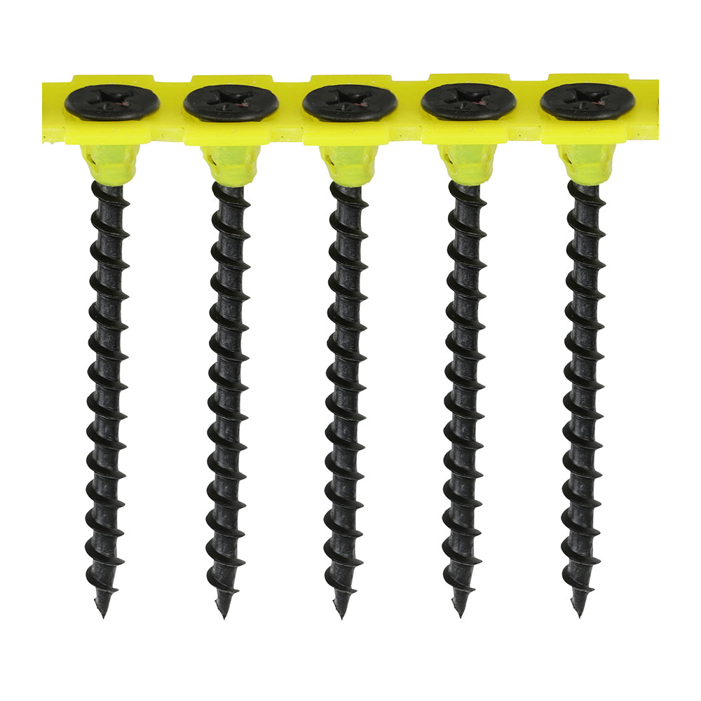 Collated Drywall Screws – PH Bugle Coarse Thread Black Finish Self-Drilling Screws