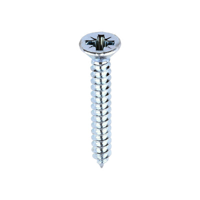 Durable Zinc-Plated Metal Tapping Screws – PZ Countersunk Self-Tapping Fasteners