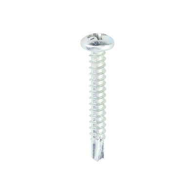 Metal Construction Sheet & Stud Screws - Pan - Self-Drilling - Zinc