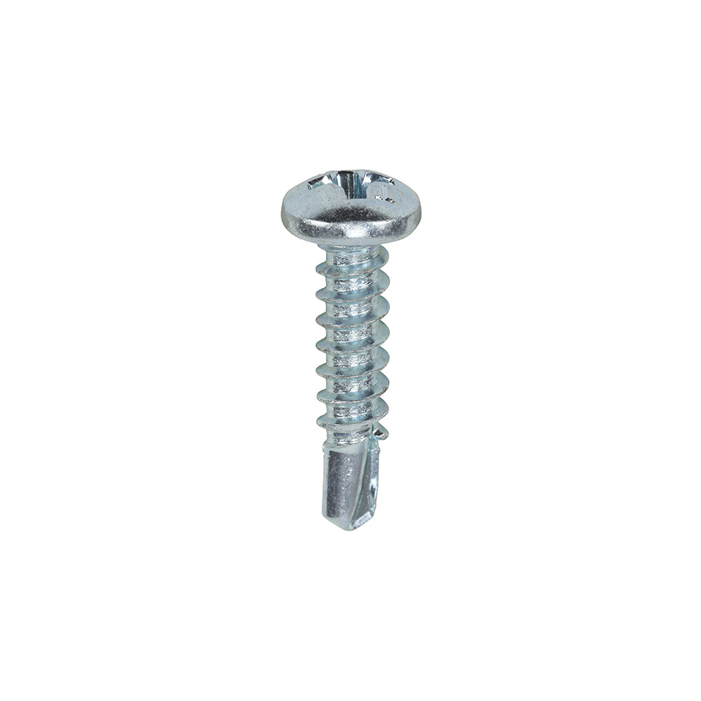 Metal Construction Sheet & Stud Screws - Pan - Self-Drilling - Zinc