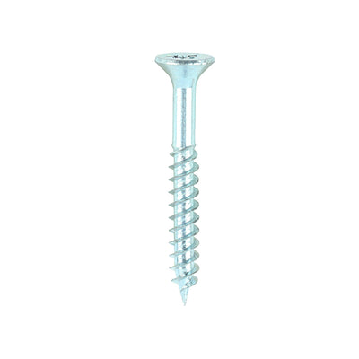 Twin-Threaded Woodscrews – PZ – Double Countersunk – Zinc