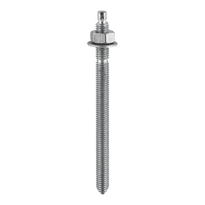 Chemical Anchor Threaded Studs, Nuts & Washers – Hot Dipped Galvanised | Heavy Duty Resin Fixings for Concrete & Masonry