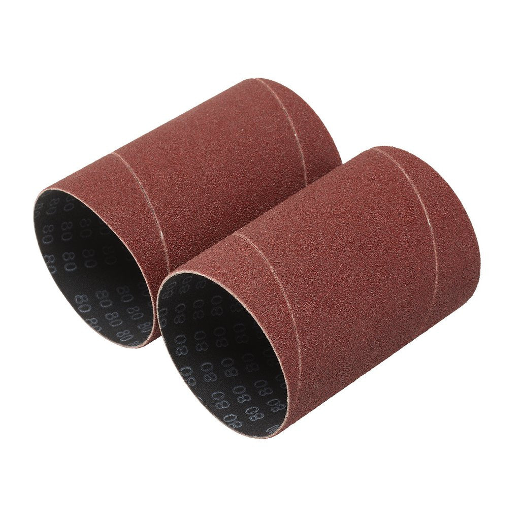 Draper 75 x 115mm aluminium oxide 80 grit sanding sleeves pack of 2.