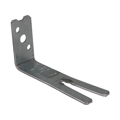 Galvanised Fishtailed Frame Cramps - Galvanised Steel Cramp for Window & Door Frames - Two 6mm Holes & One 8mm Hole - Rust Resistant Frame Tie Pack