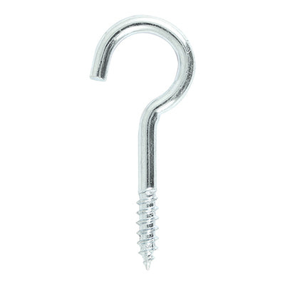 Screw Hooks Zinc Plated Medium Duty Fixings for Timber & Masonry Applications